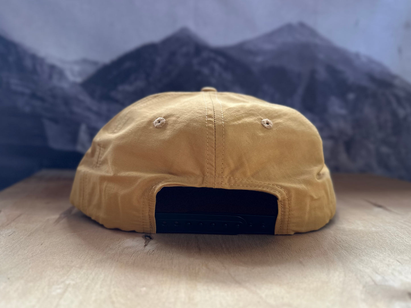Telluride Leather Sky Nylon Hat Large - Mustard Yellow