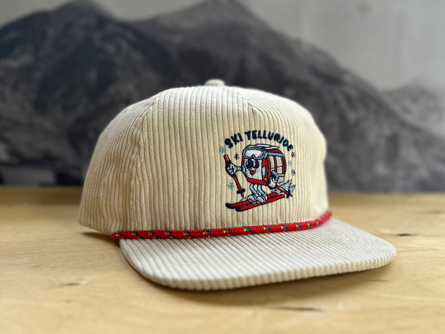 Telluride Gondola Corduroy Hat - White