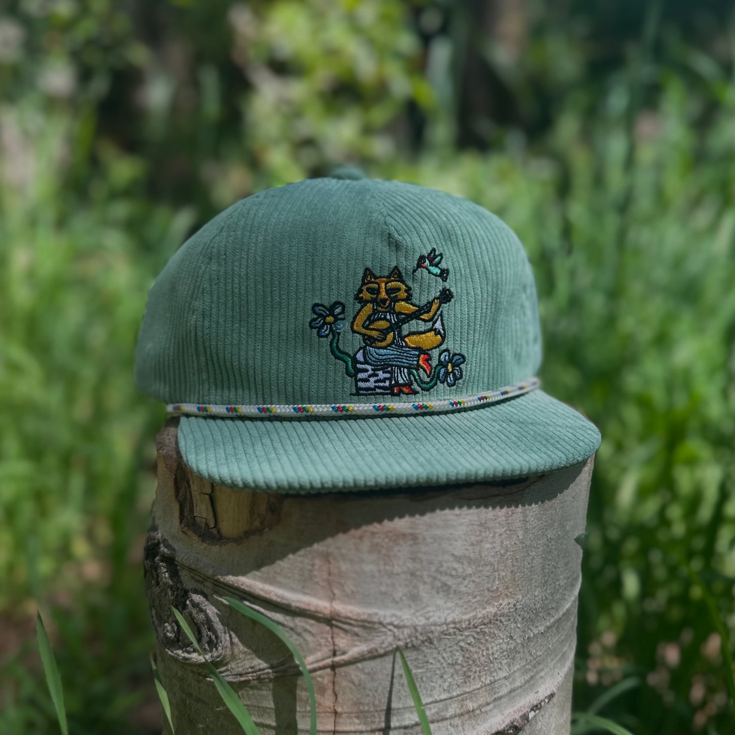 Banjo Fox Corduroy Hat - Sage