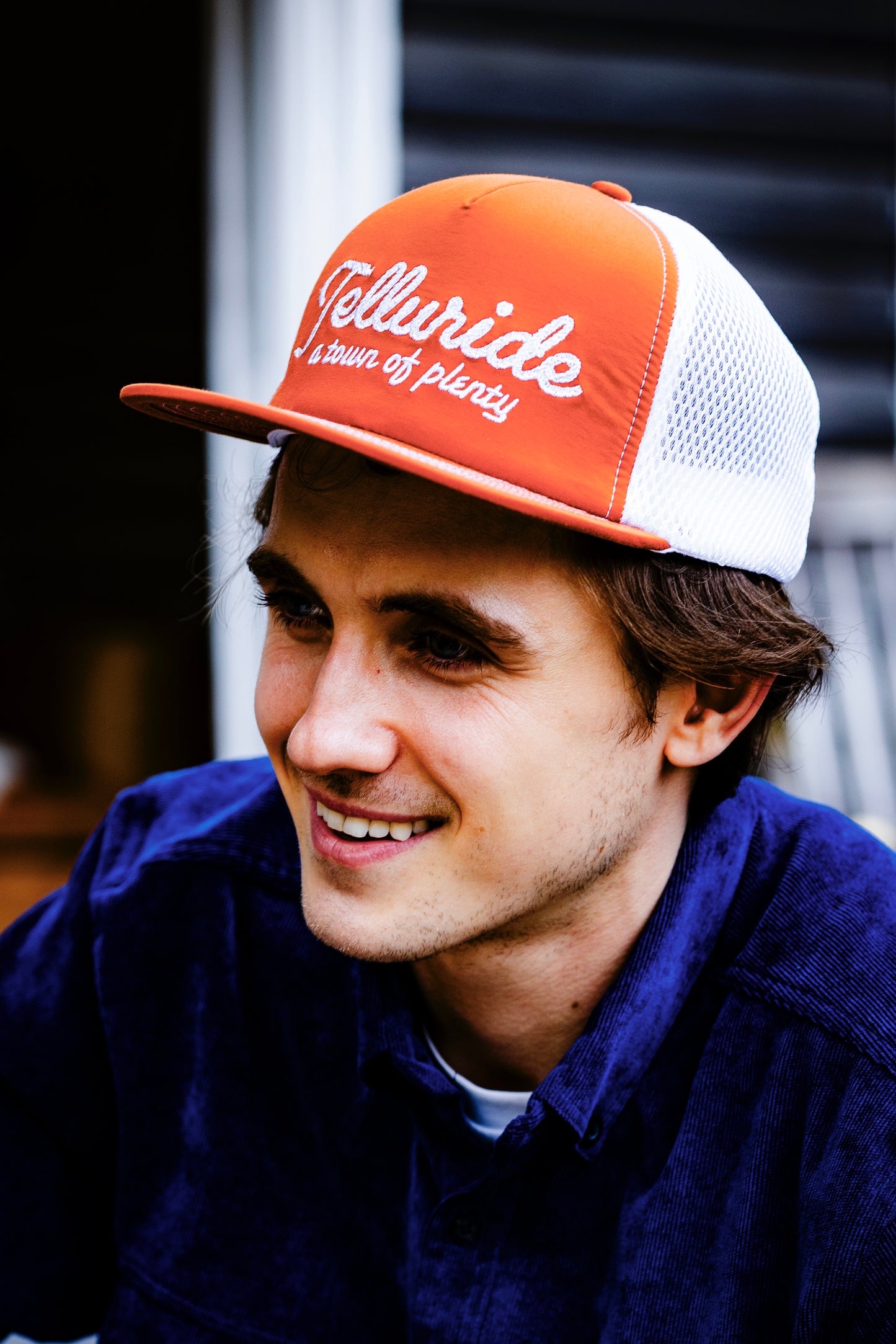 Telluride of Plenty Foam Trucker Hat - Orange/White