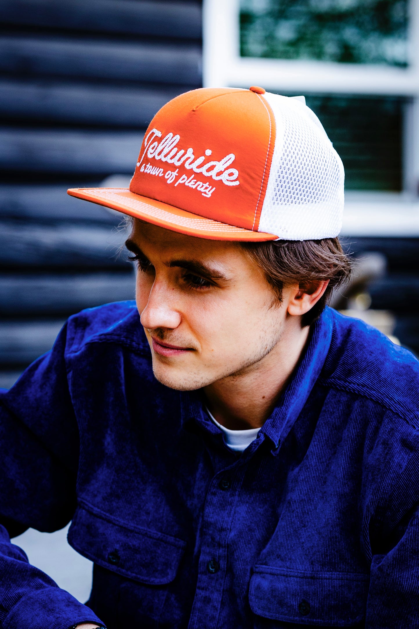 Telluride of Plenty Foam Trucker Hat - Orange/White