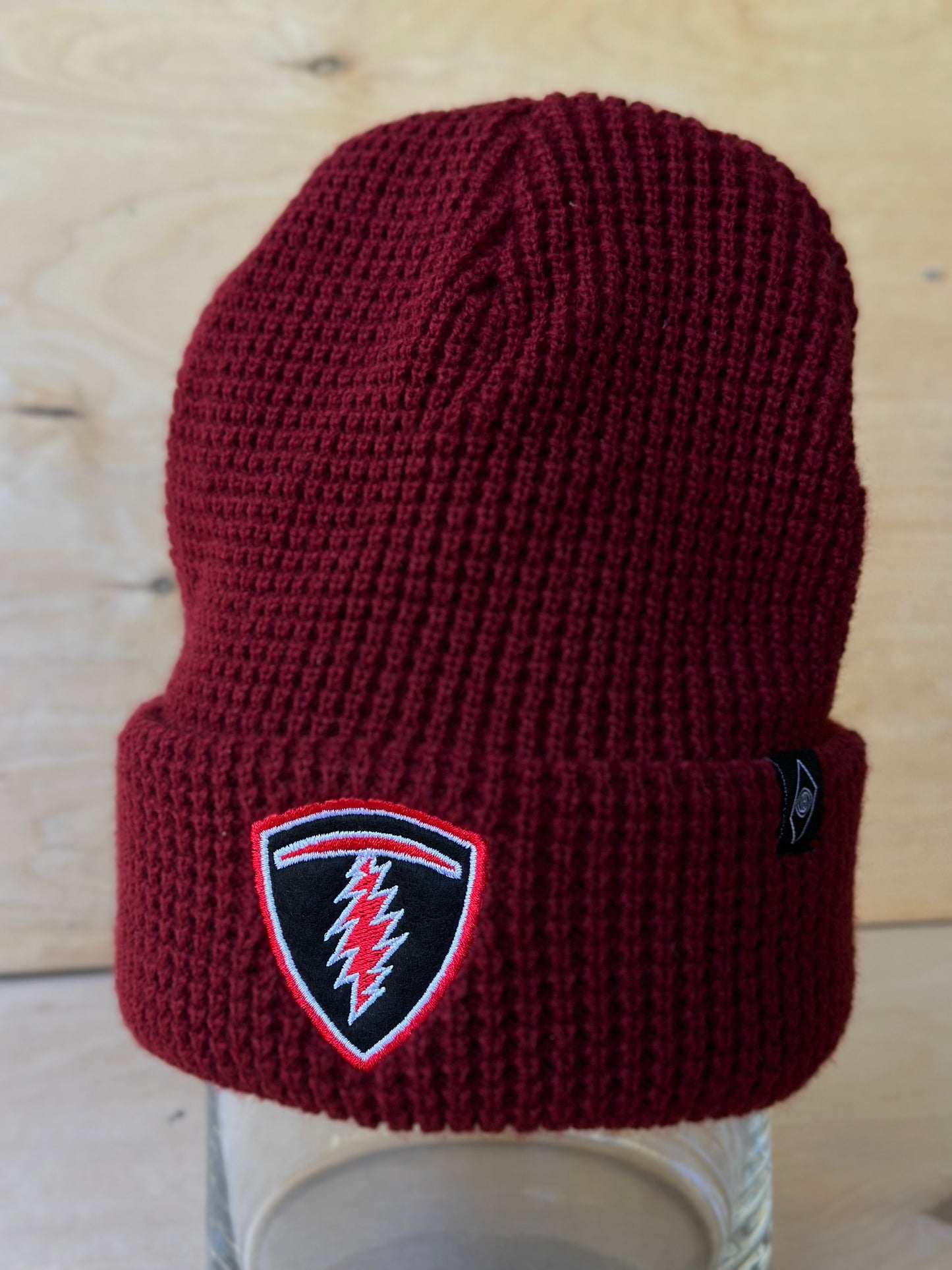 Telluride T Bolt Beanie Knit Hat Red