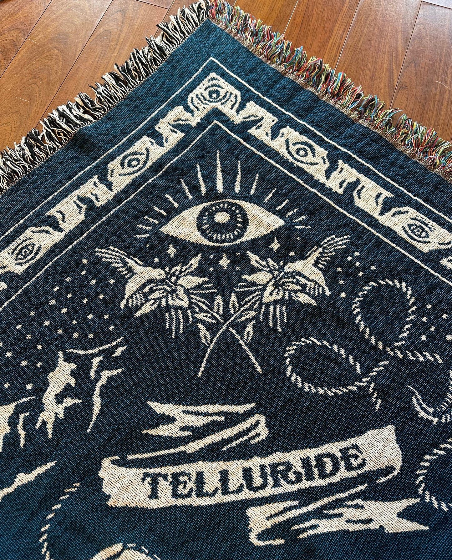 Telluride Cowboy Moon Woven Blanket