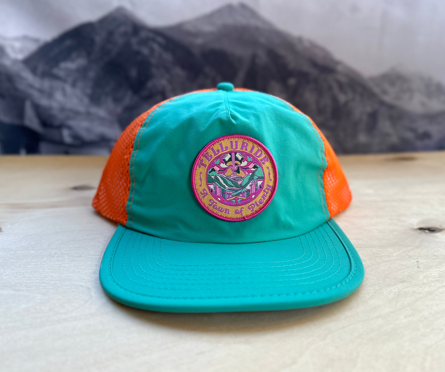 Telluride Town of Plenty Running Hat - Teal