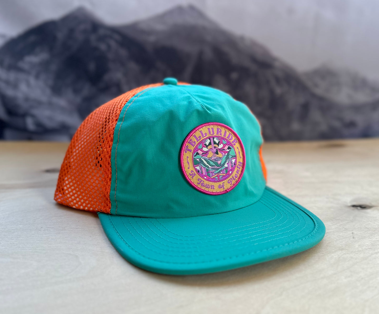 Telluride Town of Plenty Running Hat - Teal
