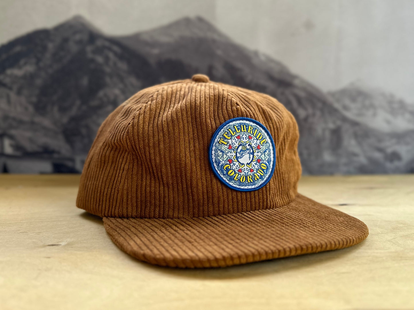 Telluride Ullr Ski Corduroy Hat - Brown