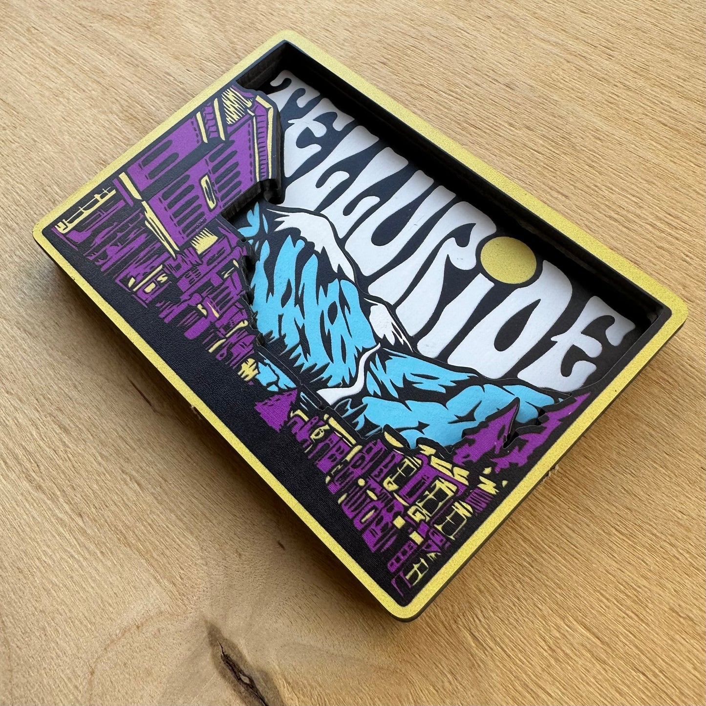 Telluride Night Sky Wood Fridge Magnet