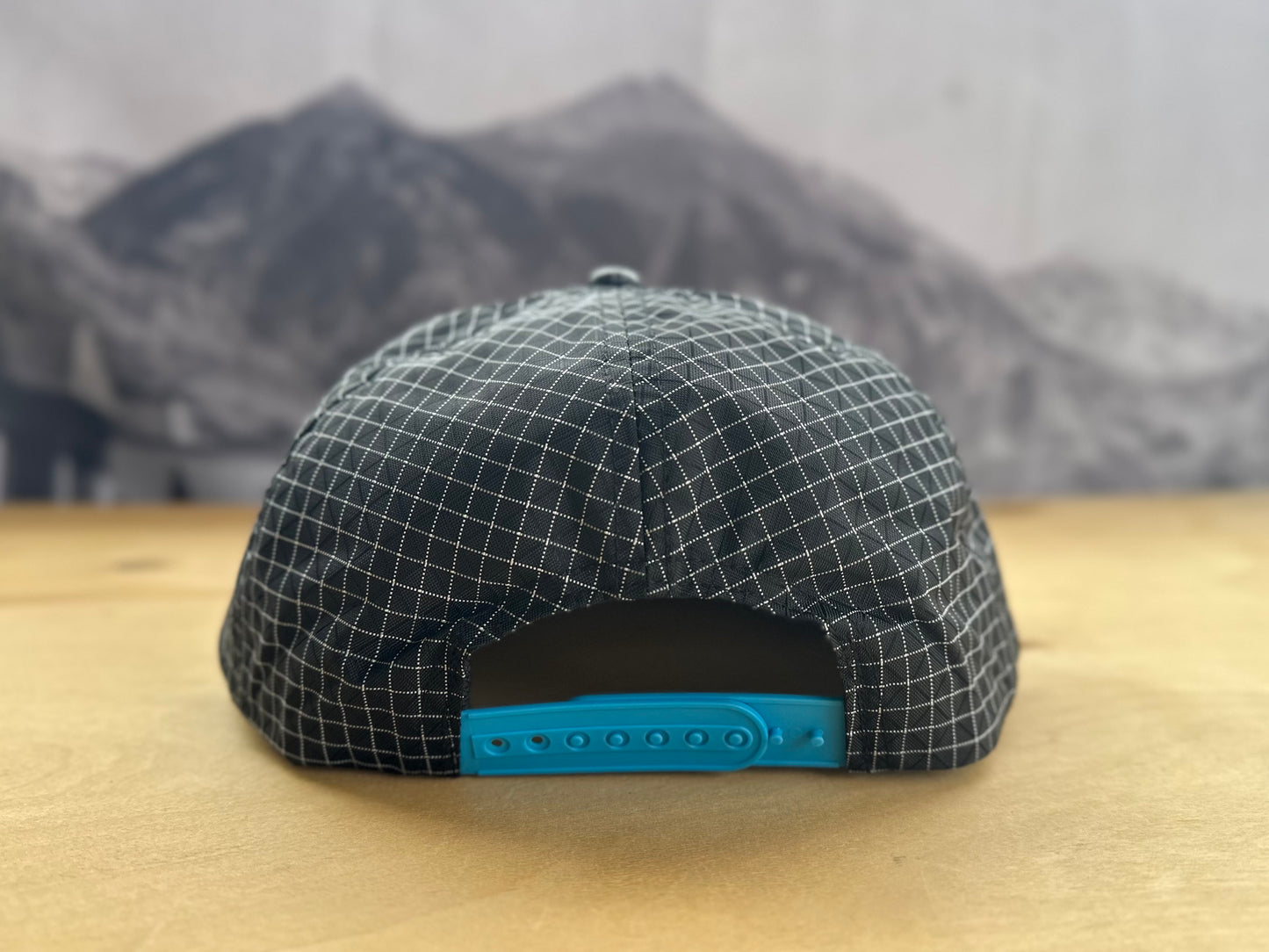 Ski Moon Nylon Grid Hat - Black