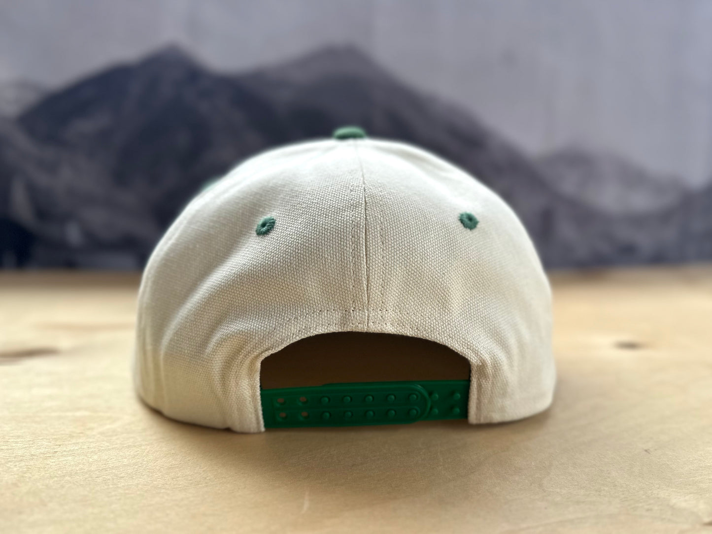 Telluride Happy Tree Canvas Hat - White/Green