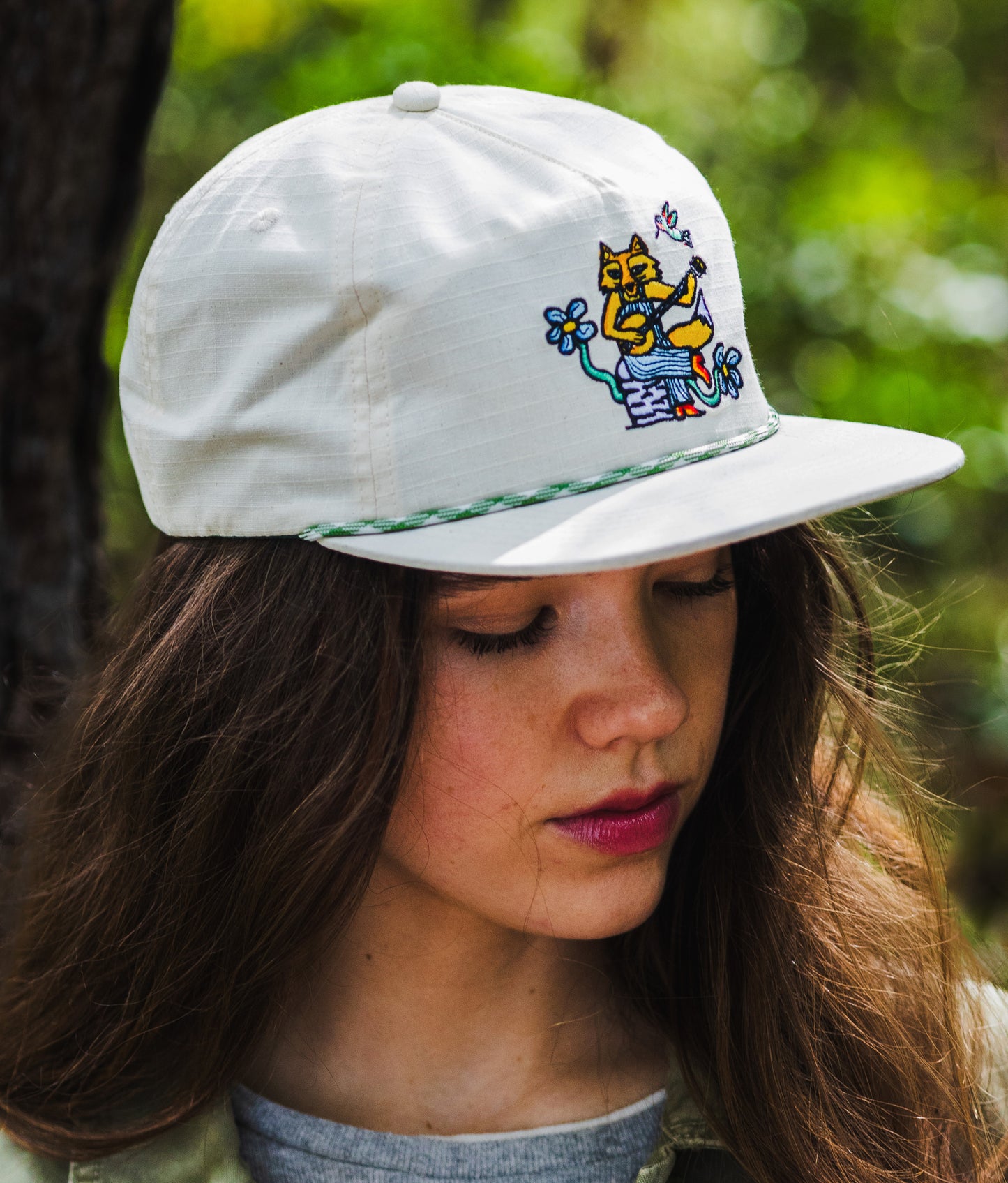 Banjo Fox Ripstop Cotton Hat - White