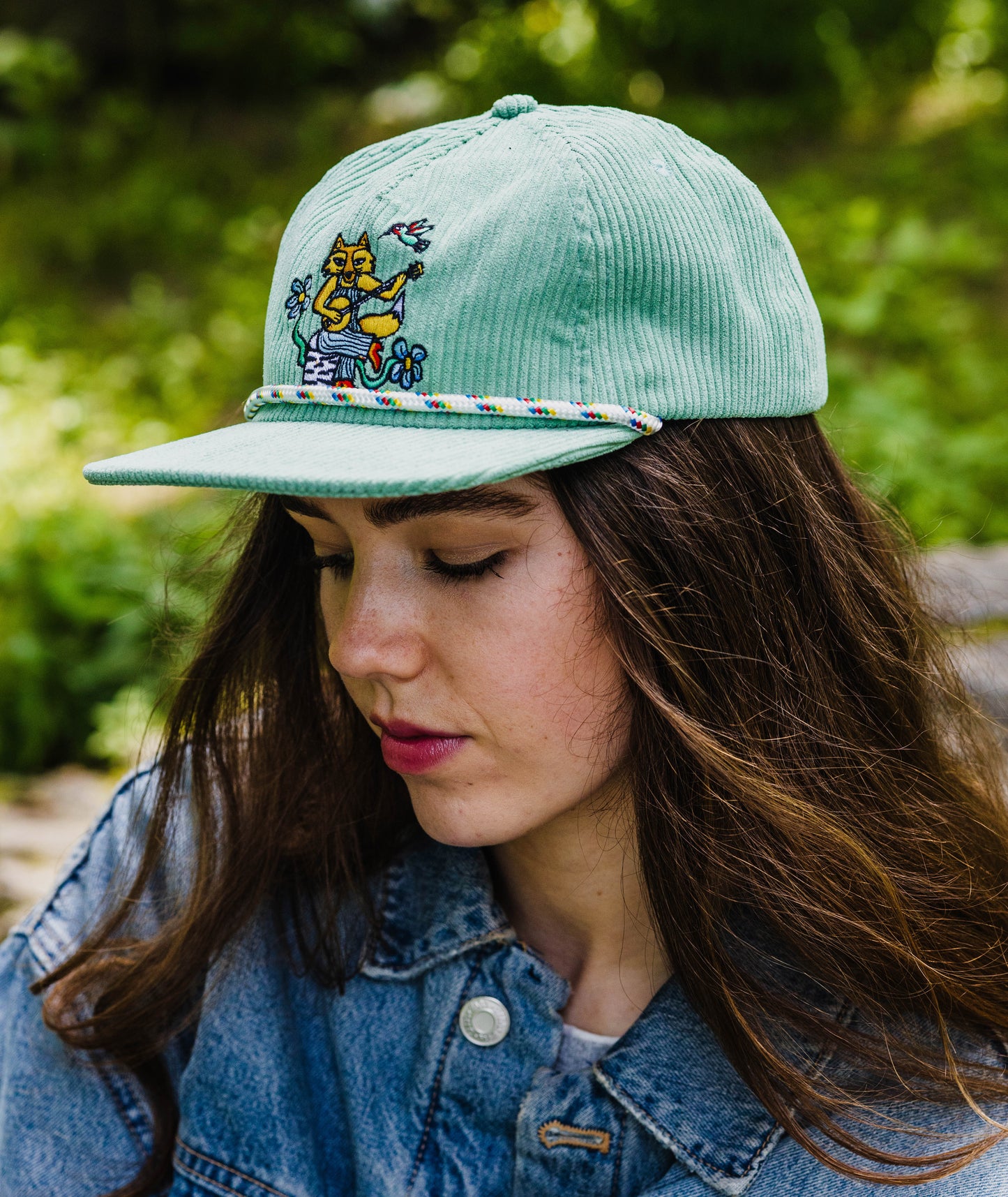 Banjo Fox Corduroy Hat - Sage