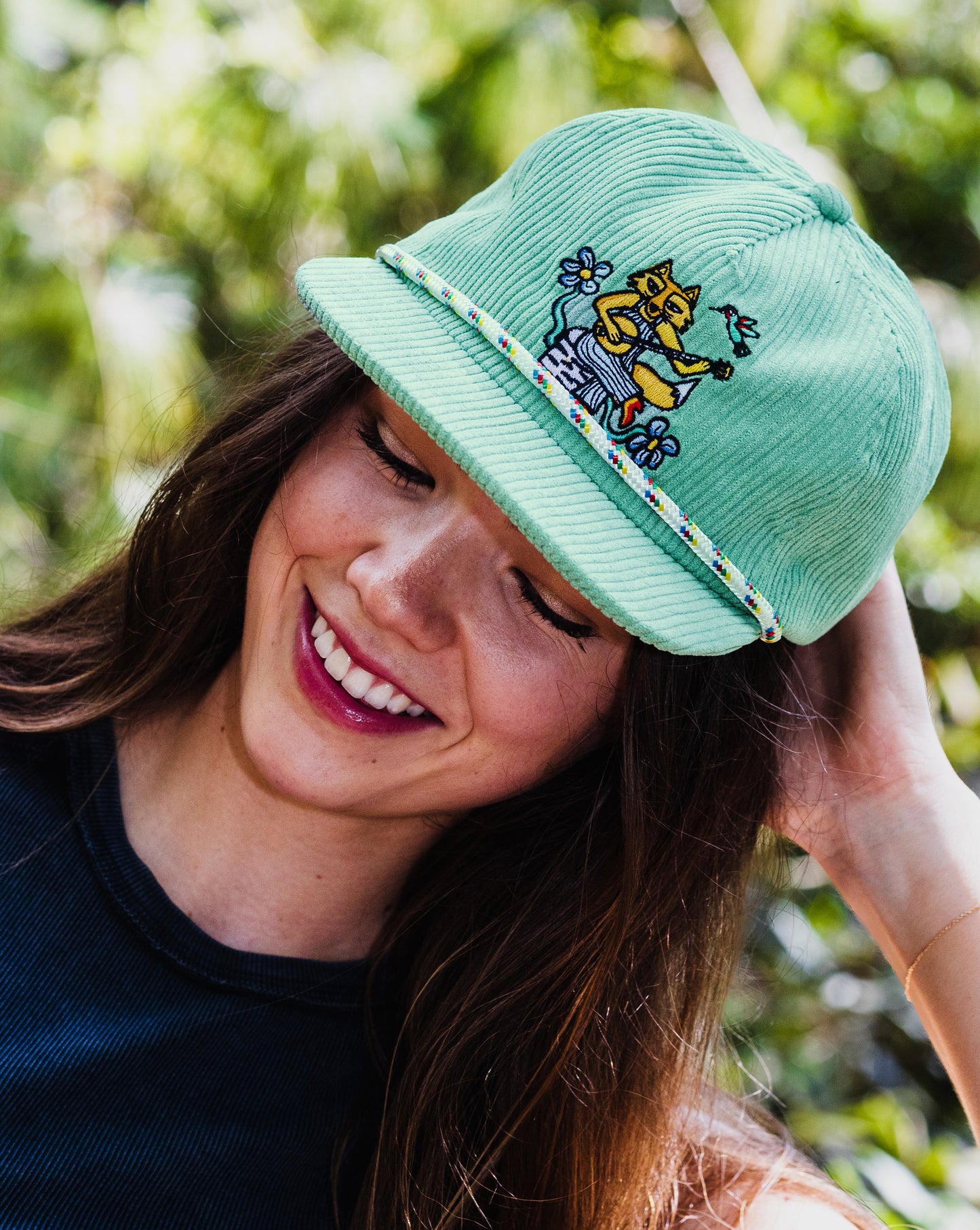 Banjo Fox Corduroy Hat - Sage