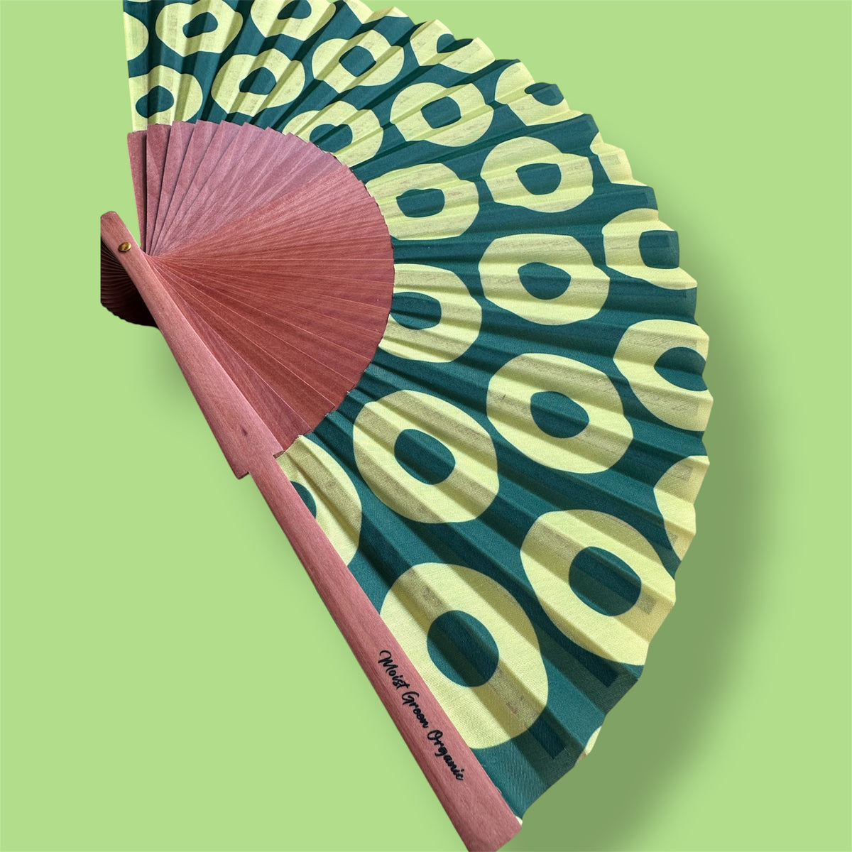 Phish Donut Hand Fan Green + Gold