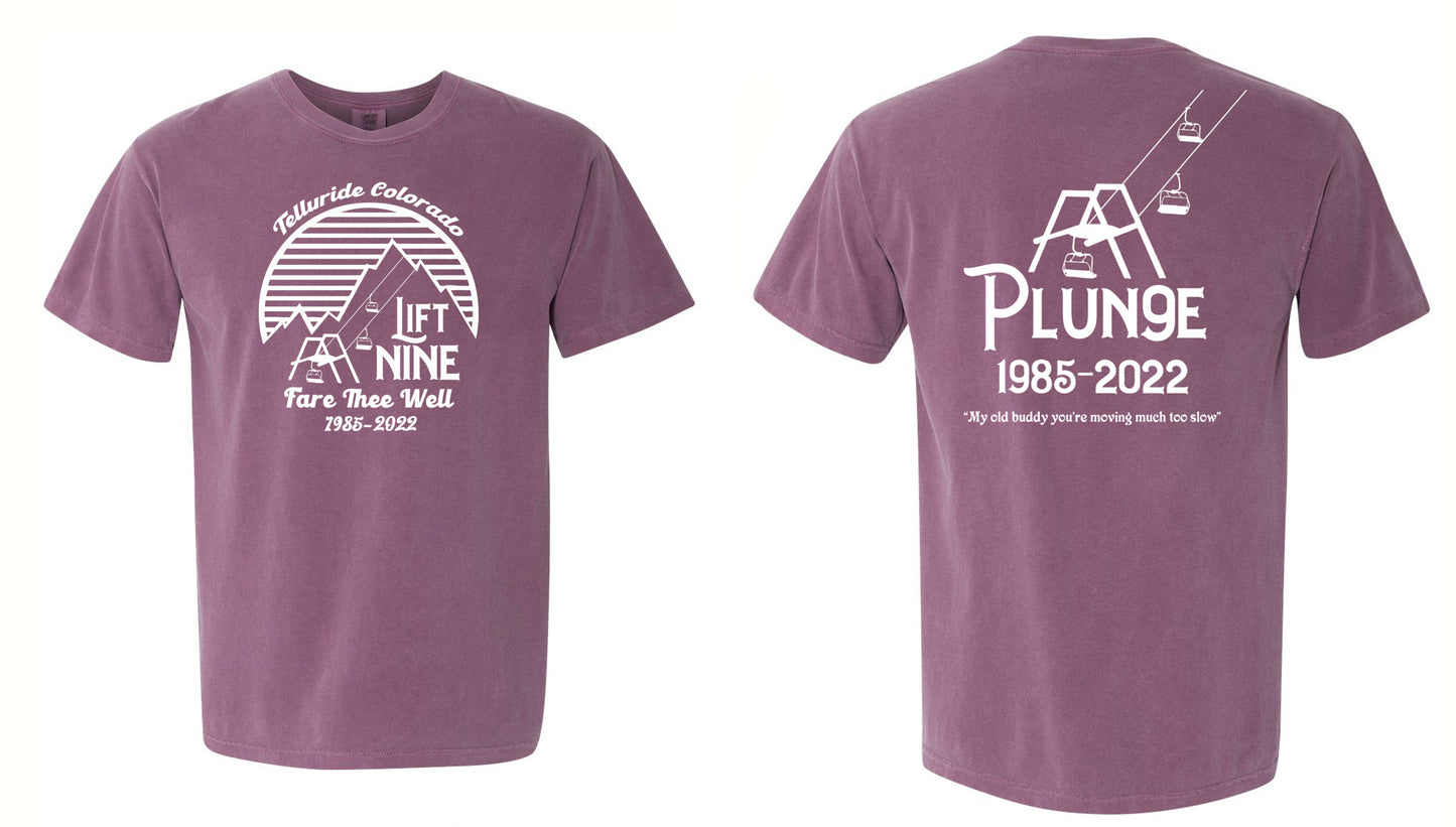 Telluride Colorado Ski Lift 9 Shirt Red