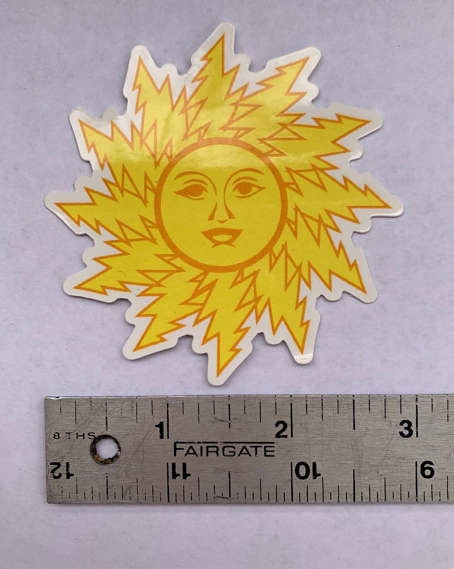 Dead Bolt Orange Sunshine Stickers Gold (2)