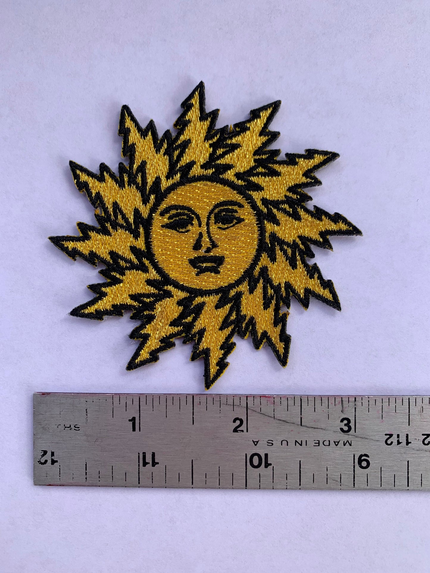 Orange Sunshine Sun Bolt Patch