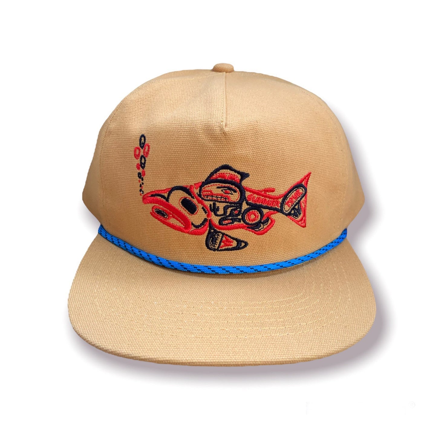Native Fish Canvas Hat- Tan
