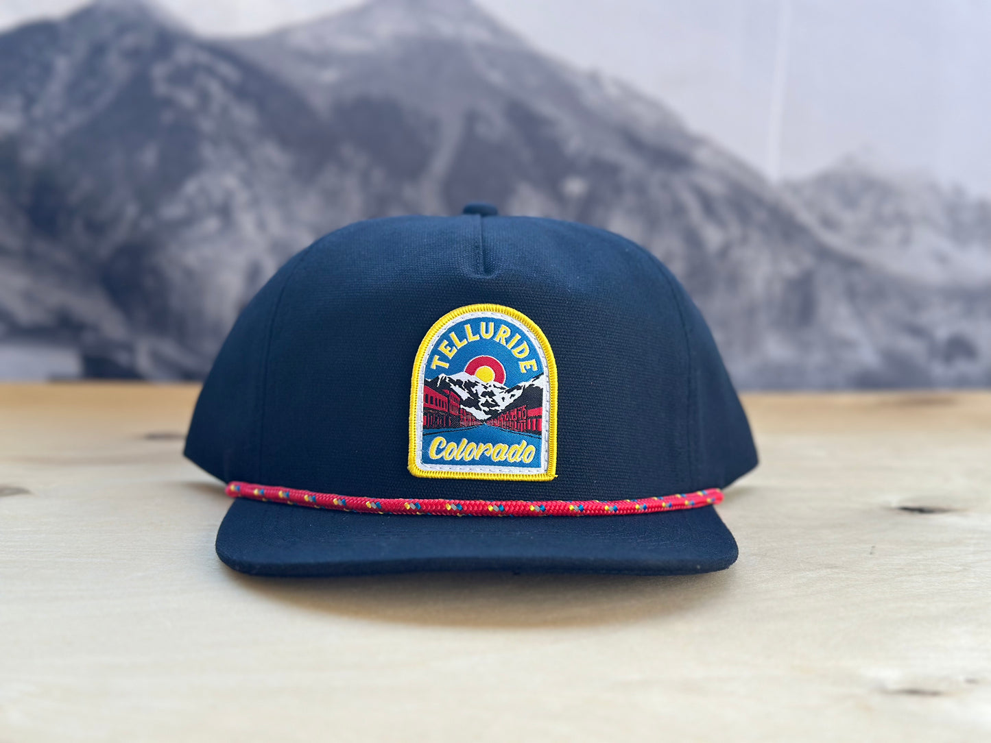 Telluride Colorado Canvas Hat- Black