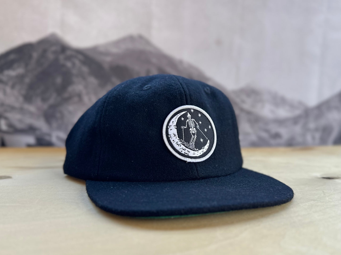 Ski Moon Wool Cap - Black