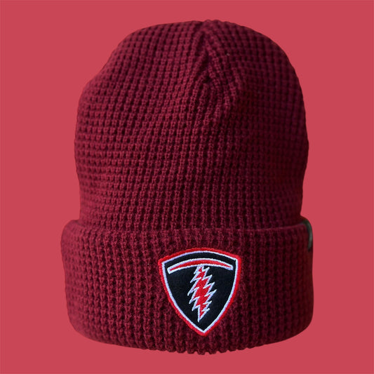 Telluride T Bolt Beanie Knit Hat Red