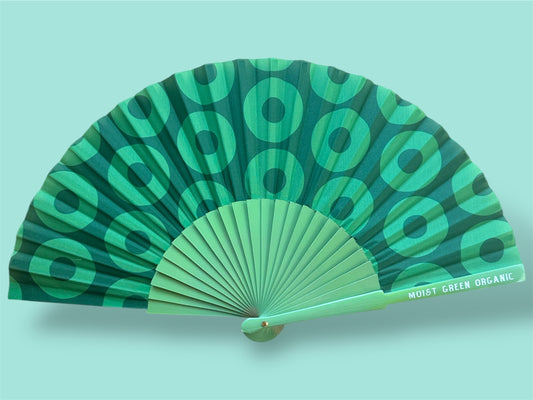 Donut Hand Fan - Green