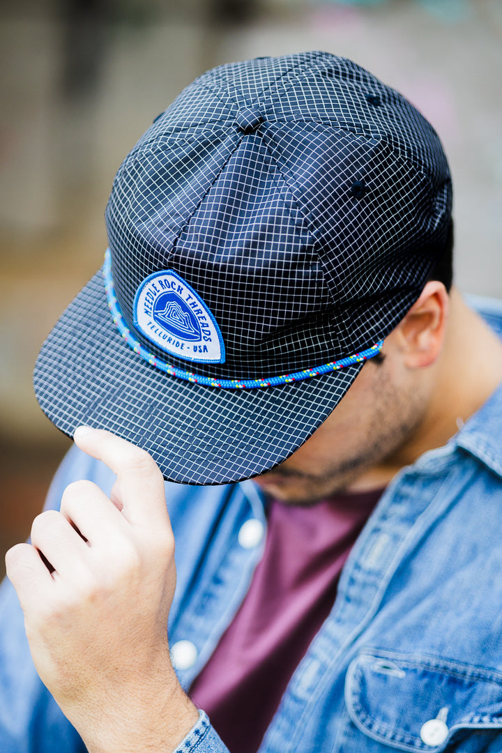 Needle Rock Threads Grid Hat - Black
