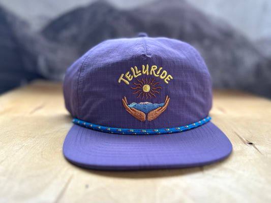 Telluride Winter Sun Ripstop Nylon Hat - Purple
