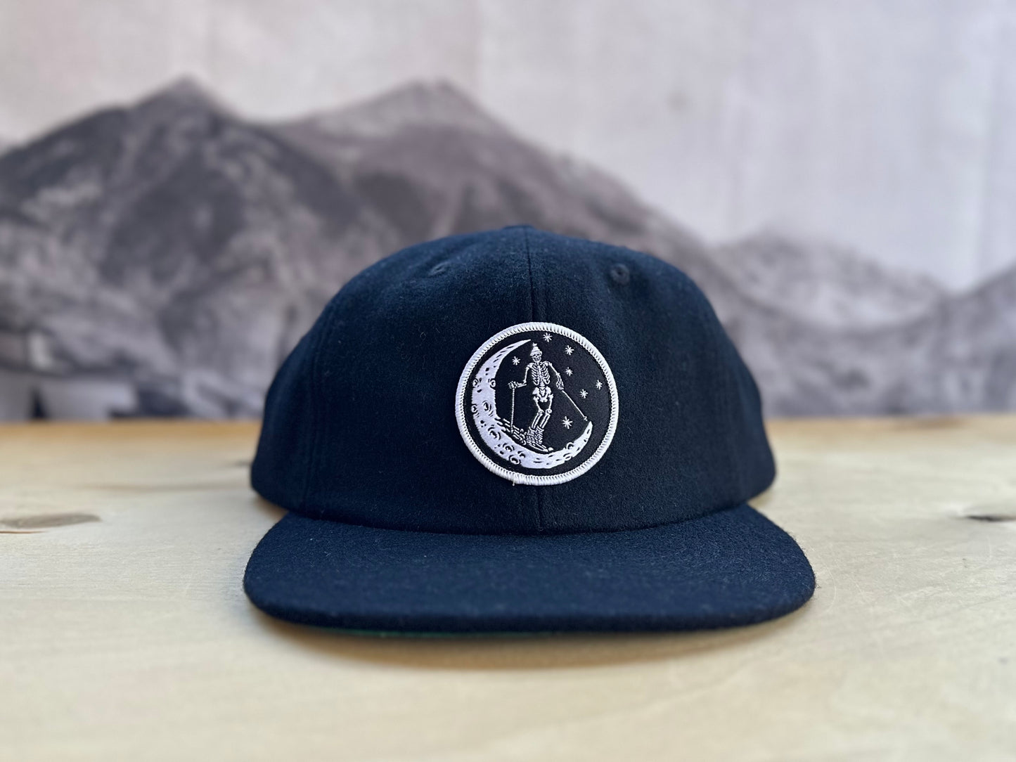 Ski Moon Wool Cap - Black