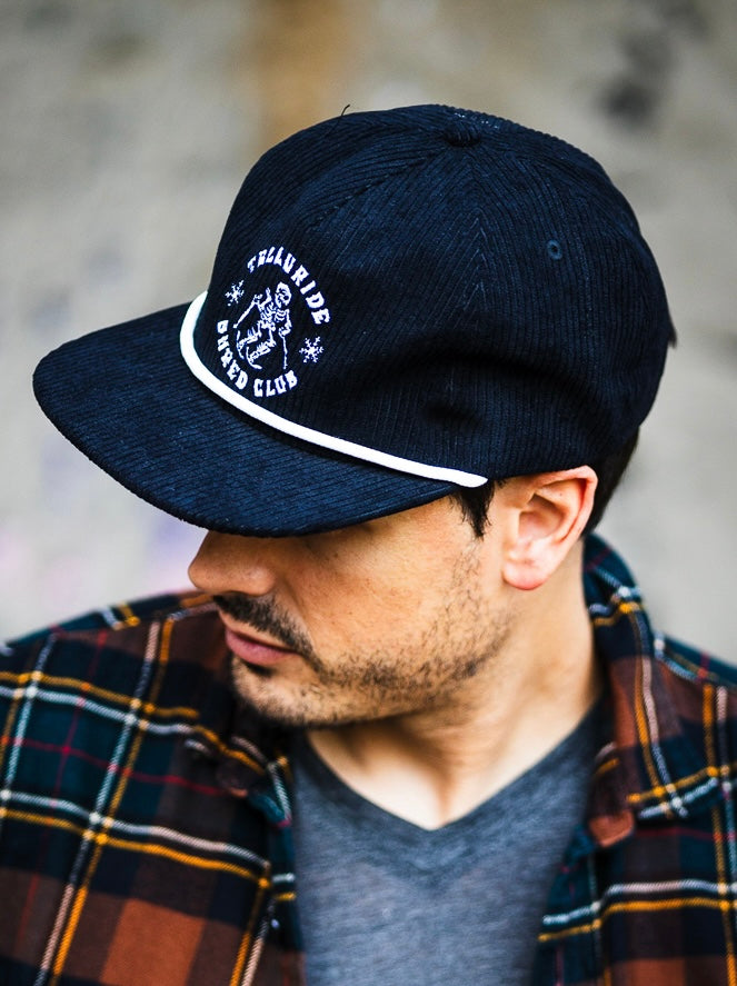 Telluride Shred Club Corduroy Hat - Black