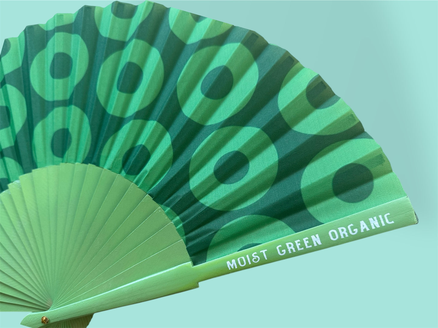 Donut Hand Fan - Green