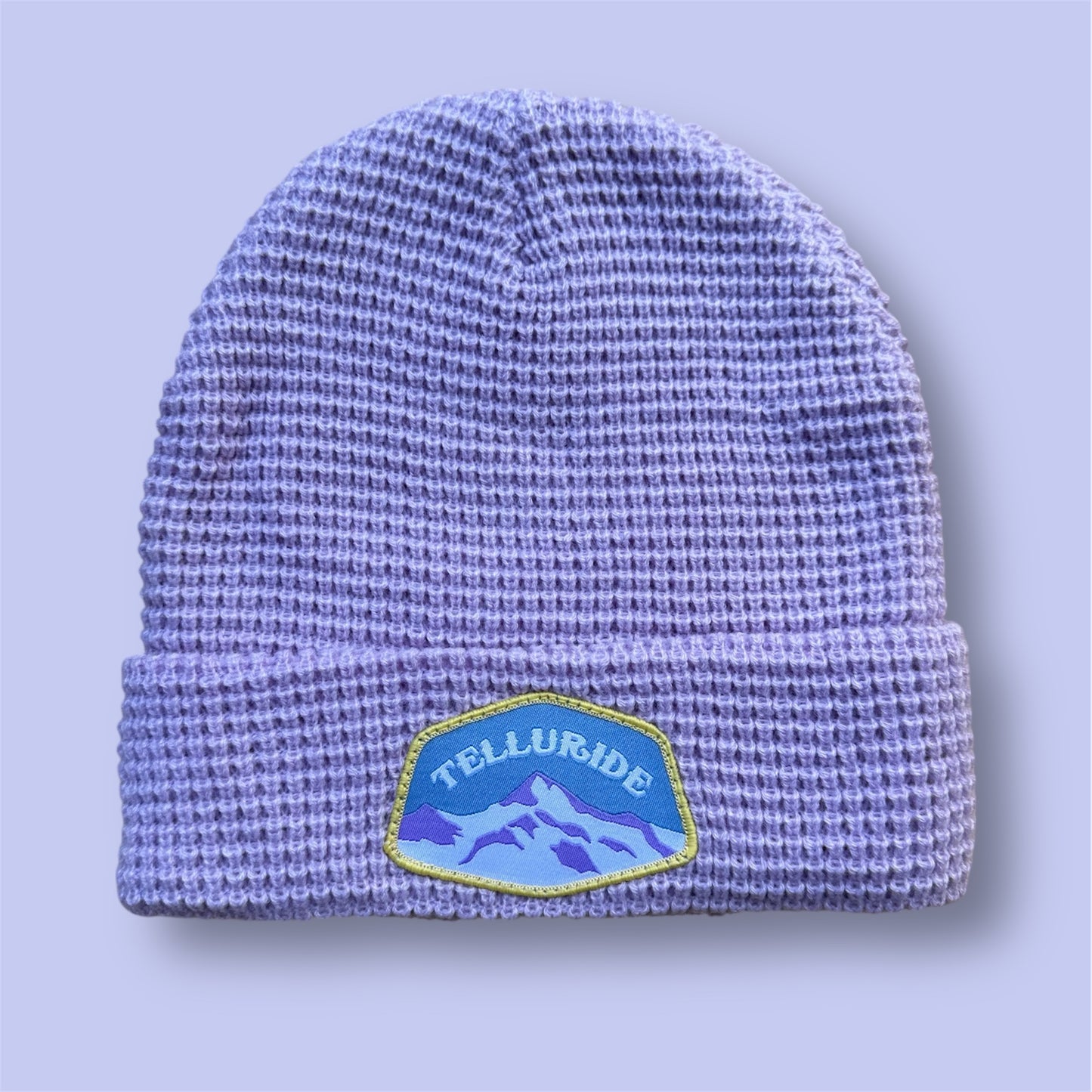 Telluride Wilson Waffle Knit Beanie Hat- Violet