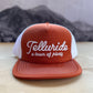 Telluride of Plenty Foam Trucker Hat - Orange/White