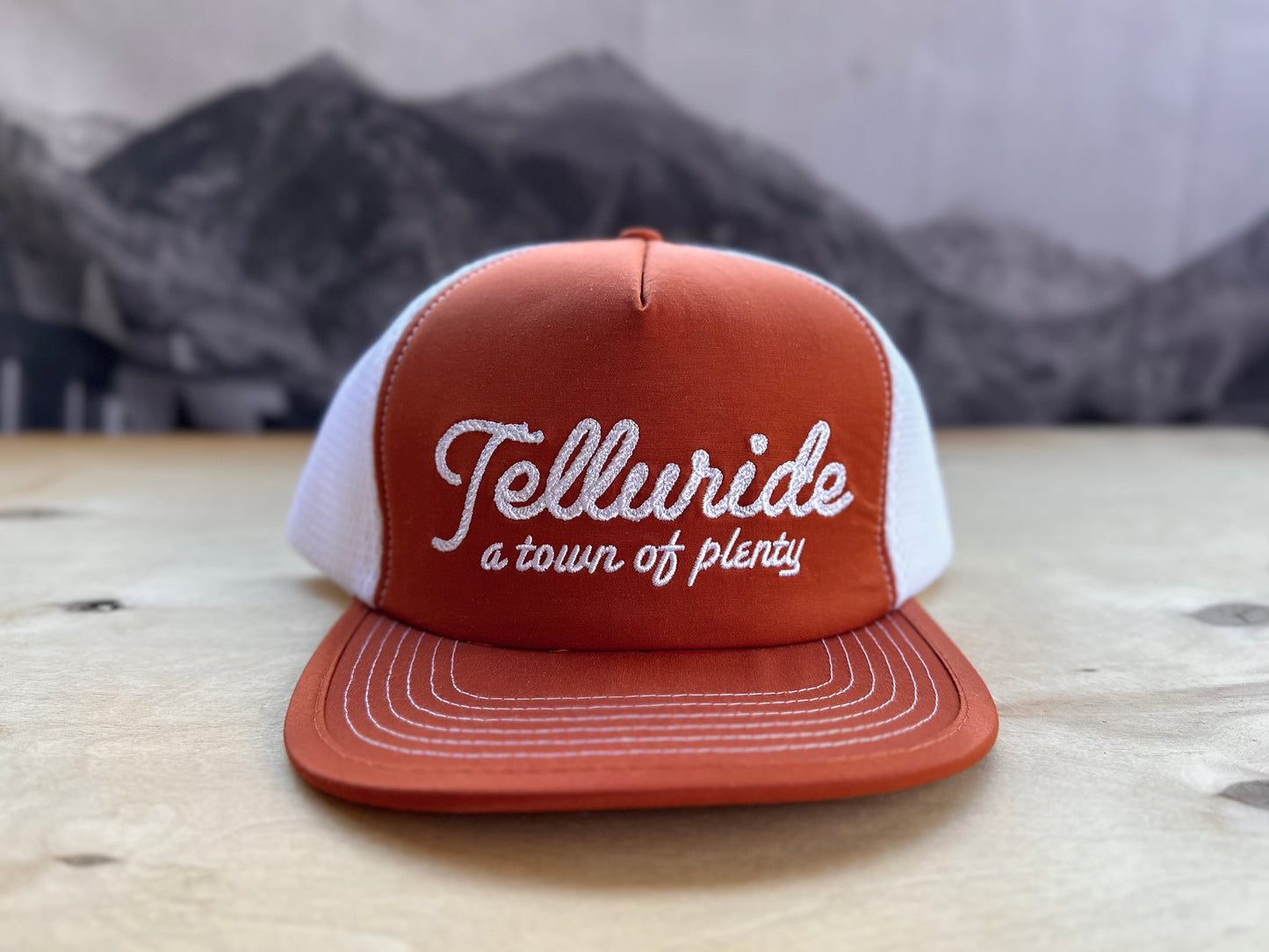 Telluride of Plenty Foam Trucker Hat - Orange/White