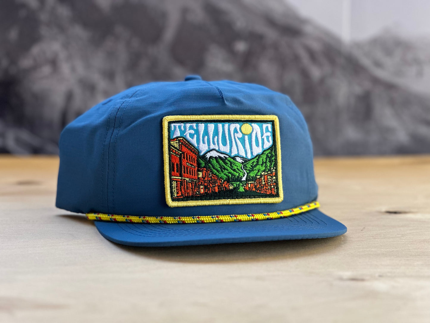 Telluride Sky Patch Nylon Hat- Blue