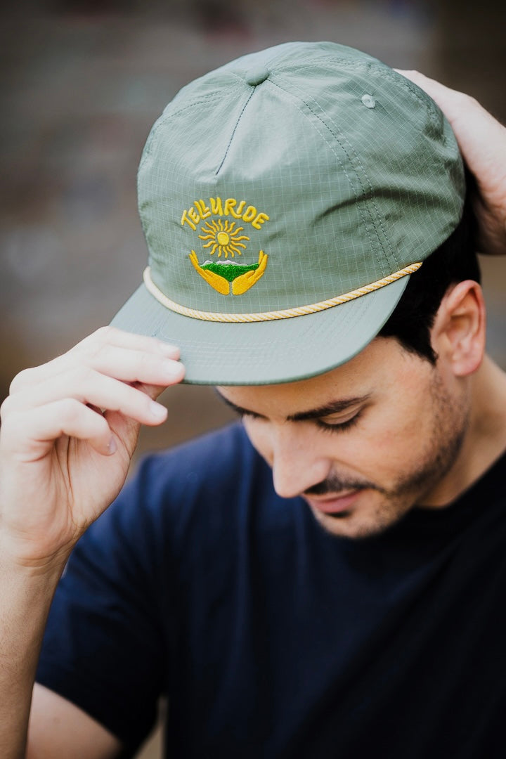 Telluride Valley Ripstop Nylon Hat - Olive Green