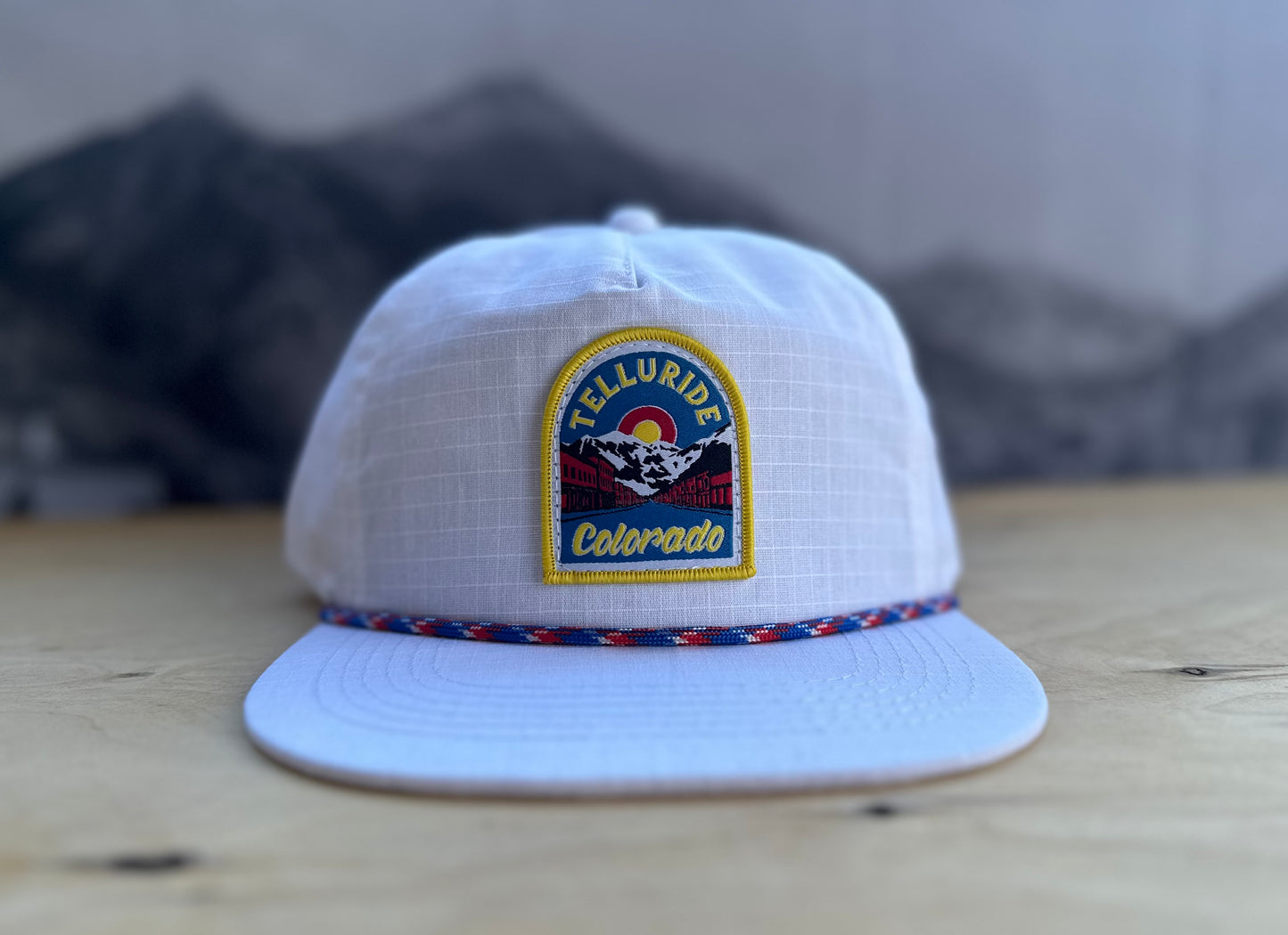 Telluride Colorado Ripstop Hat - White