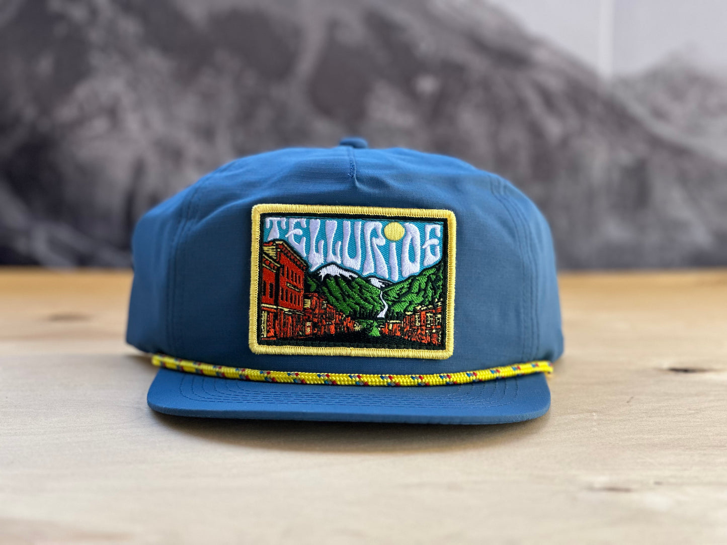 Telluride Sky Patch Nylon Hat- Blue