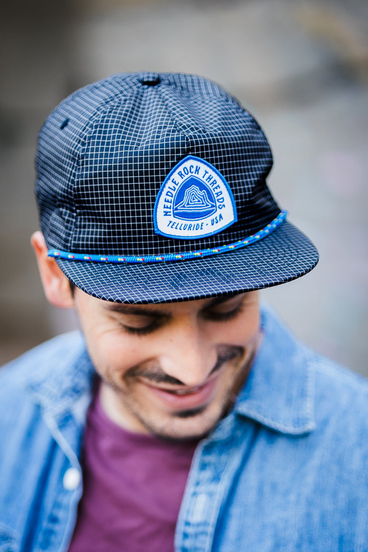 Needle Rock Threads Grid Hat - Black