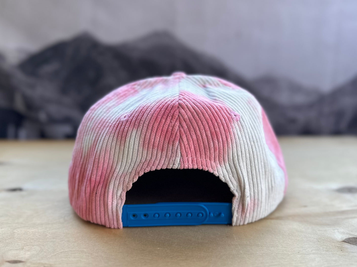 Telluride Snow Rainbow Corduroy Hat - Pink Tie Dye