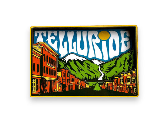 Telluride Sky Wood Fridge Magnet