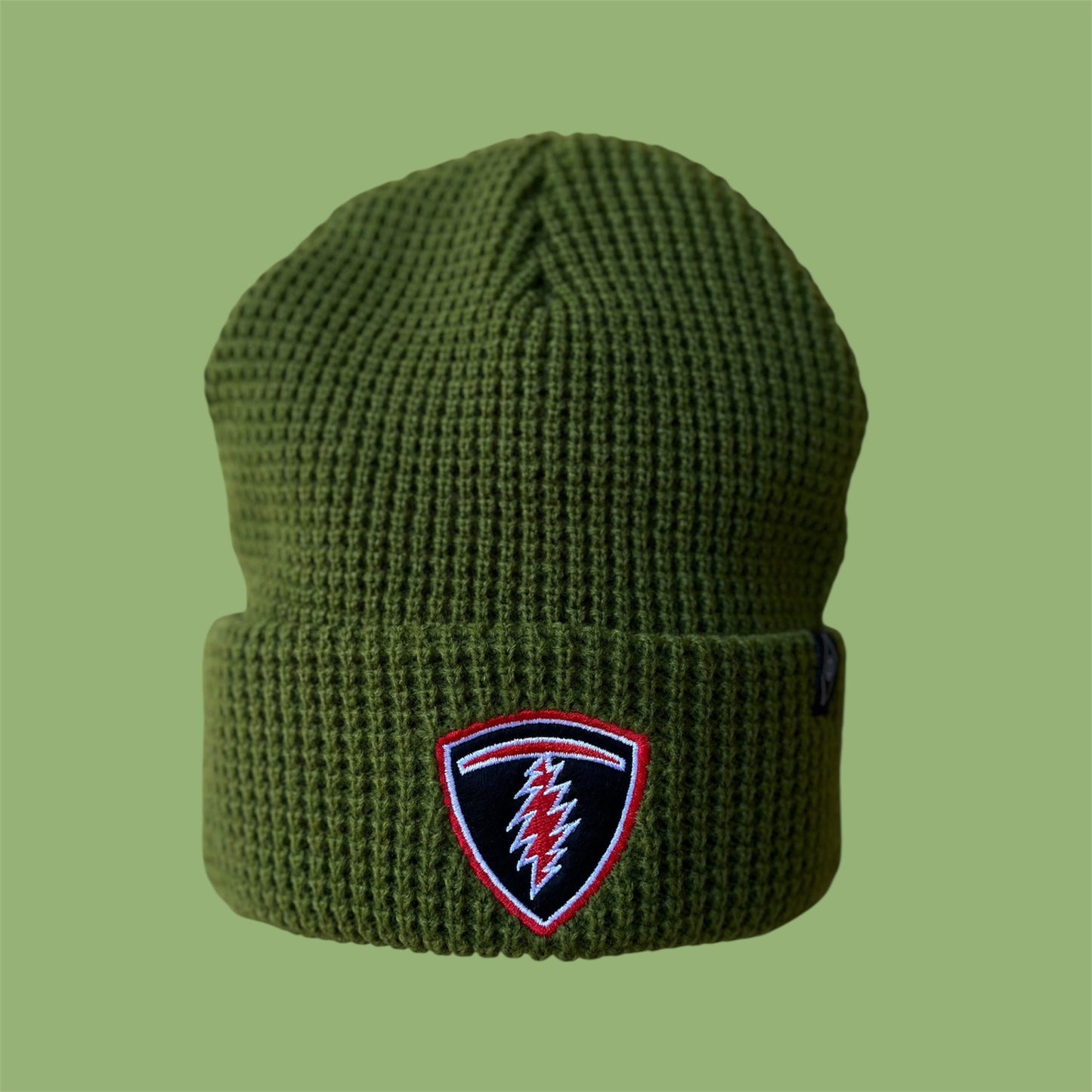 Telluride T Bolt Beanie Knit Hat Green