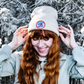 Telluride Gondola Waffle Beanie Hat - White