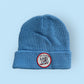 Telluride Gondola Waffle Beanie Hat- Powder Blue