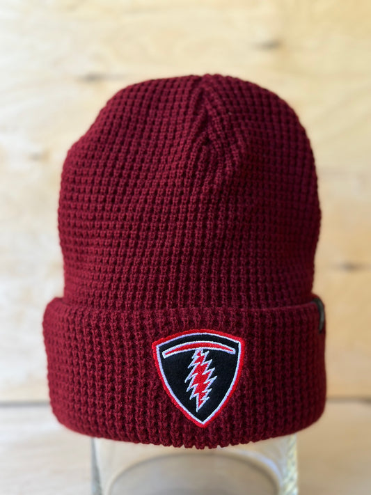 Telluride T Bolt Beanie Knit Hat Red