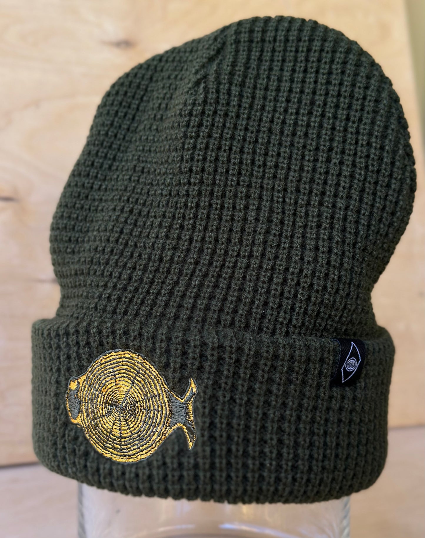 Timber Fish Waffle Knit Beanie Hat