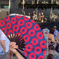 Fishman Donut Hand Fan Large Red + Blue