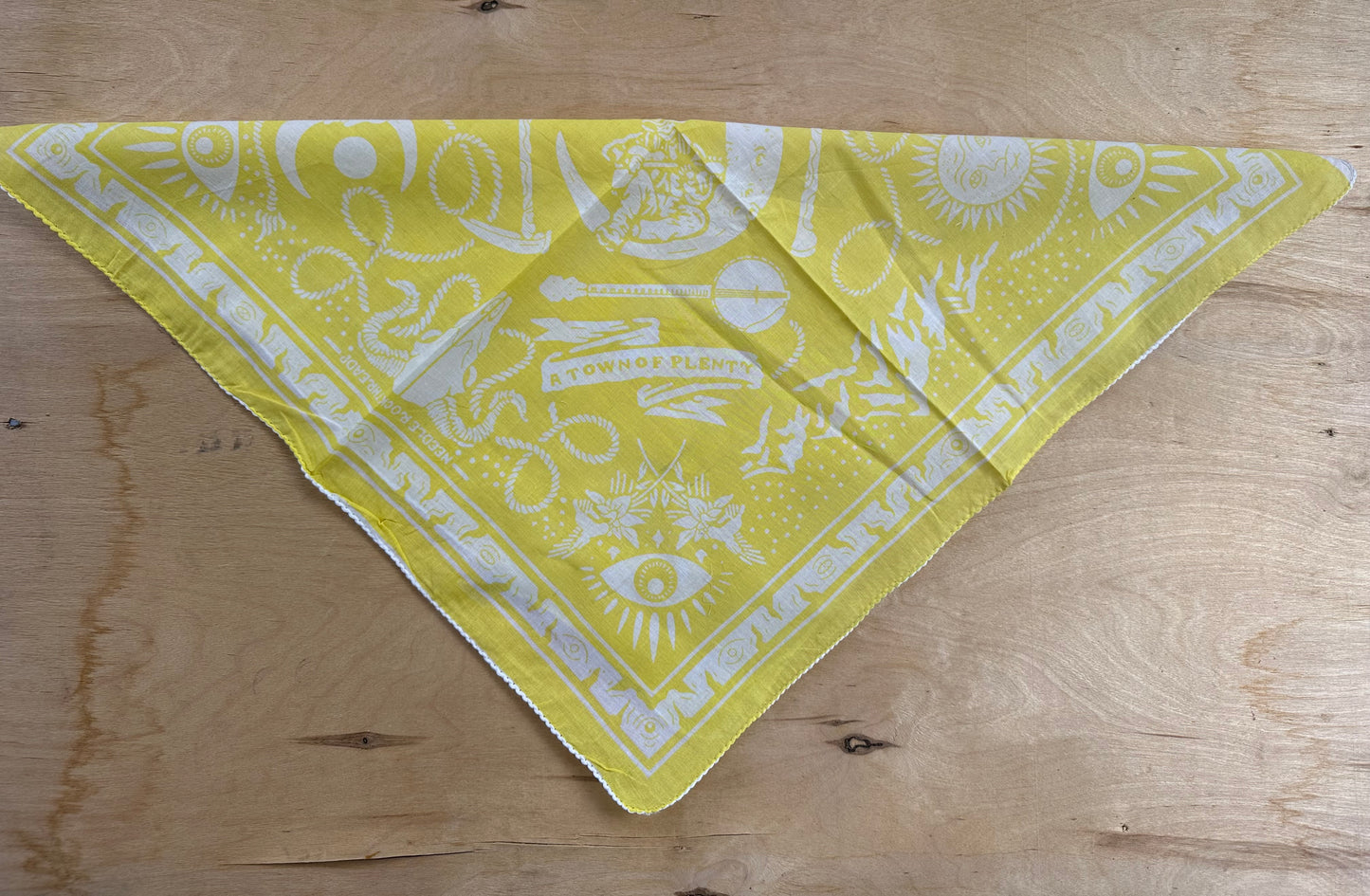 Telluride Cowboy Moon Bandana - Yellow