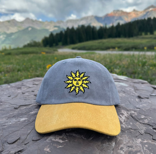 Orange Sunshine Sun Bolt Dad Hat