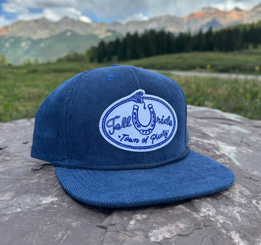 Telluride Lucky Snake Corduroy Hat - Navy Blue