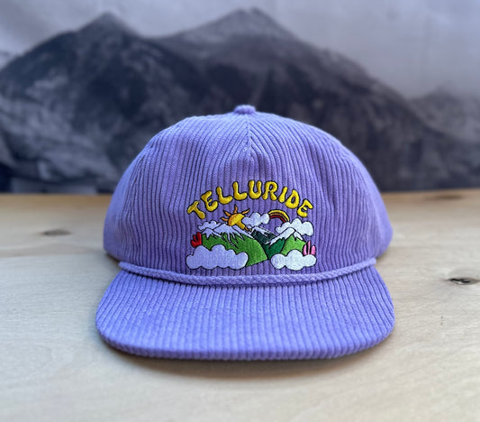 Telluride Sun Violet Purple Corduroy Hat